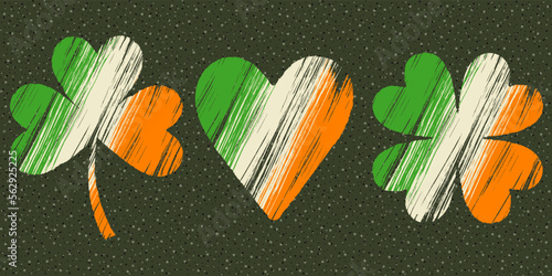 irish flag and symbols