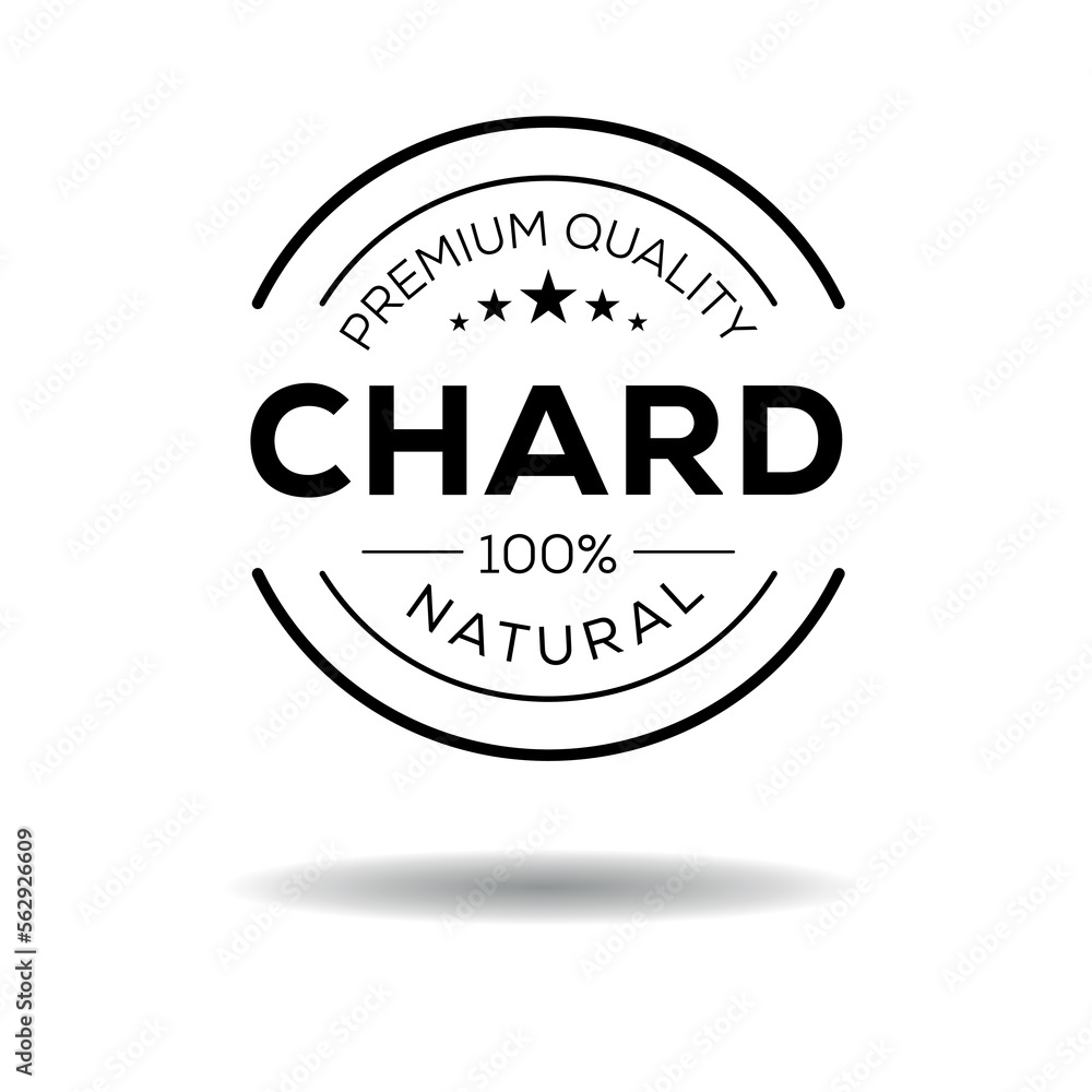 Obraz premium Creative (Chard), Chard label, vector illustration.