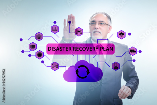 Disaster recovery plan and backup concept photo