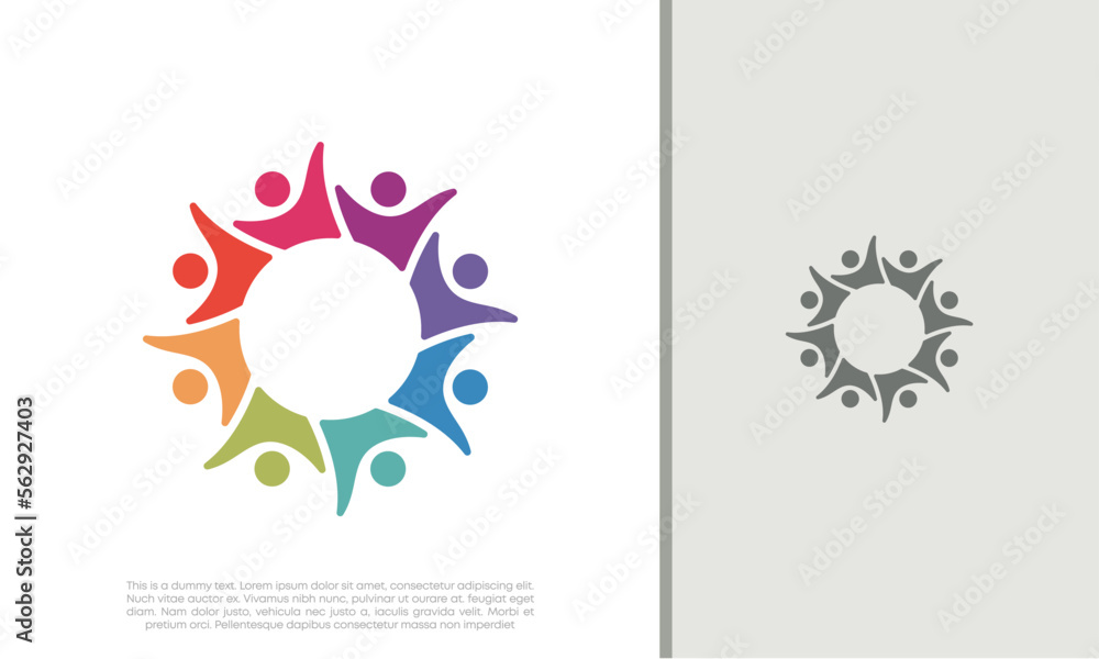 Global Community Logo Icon Elements Template. Community human Logo template vector. Community health care. Abstract Community logo. Global Community Logo Icon Elements Template. Community human Logo template vector. Community health care. Abstract Community logo.