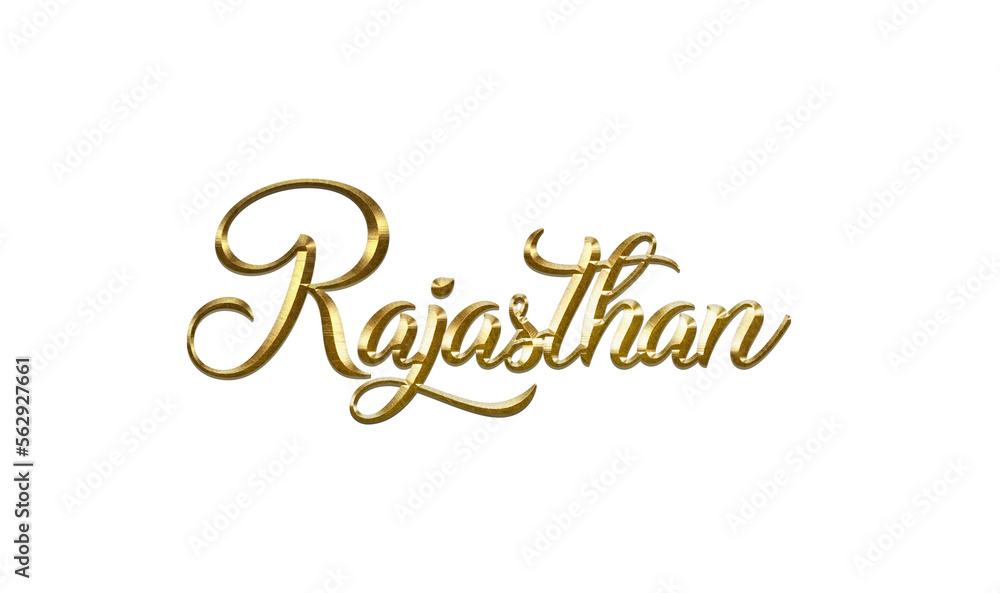 India City Name Gold Text for event backdrop