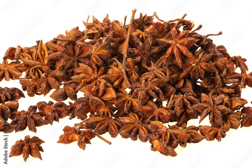 Obraz premium Star anise isolated on white background