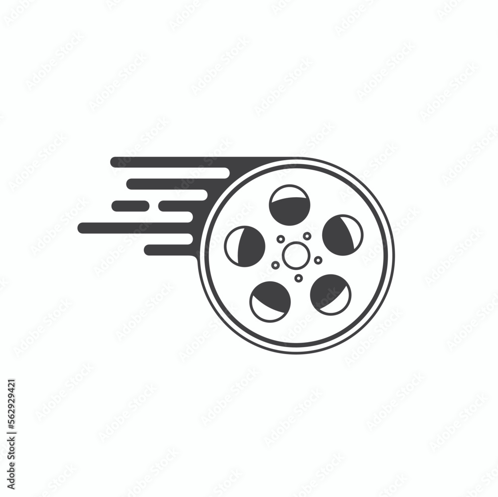 symbol of motion picture, vector art.