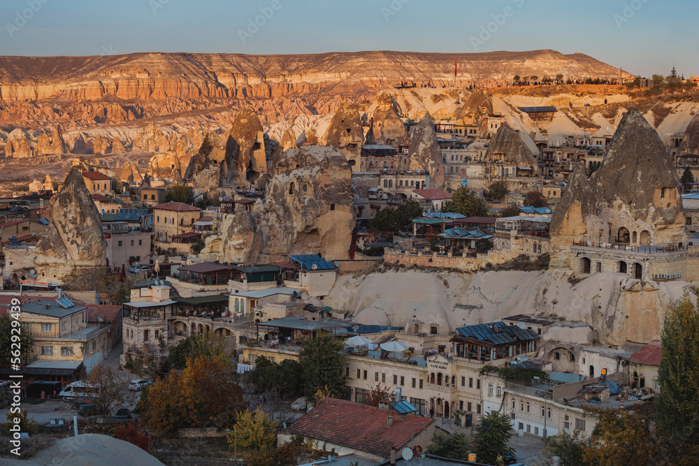 Cave city in Cappadocia Turkey - nature background