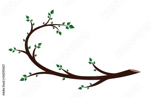 The green tree stylized symbol. 