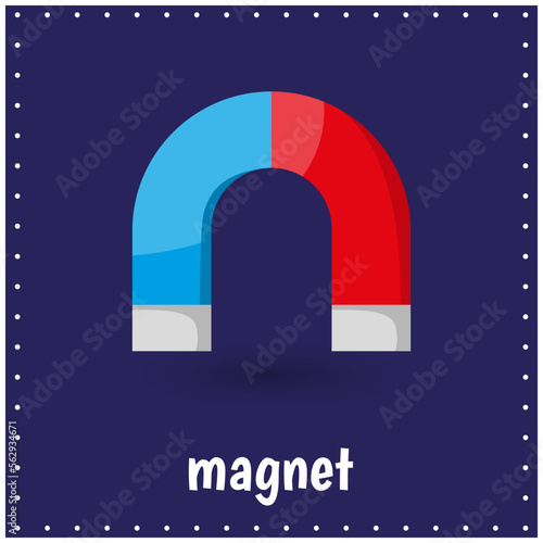 Learning cards for kids. Magnet. Tools.