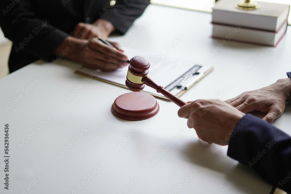 Businessman with lawyer discussing law firm business plan - Market Analysis Summary Businessman with lawyer discussing law firm business plan - Market Analysis Summary