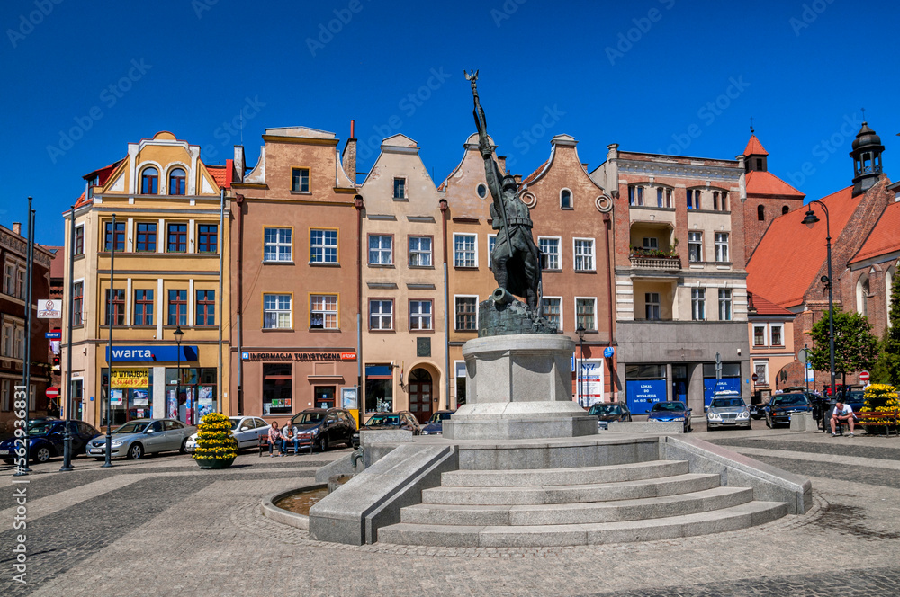Grudziadz main square, city in Kuyavian-Pomeranian Voivodeship, Poland.