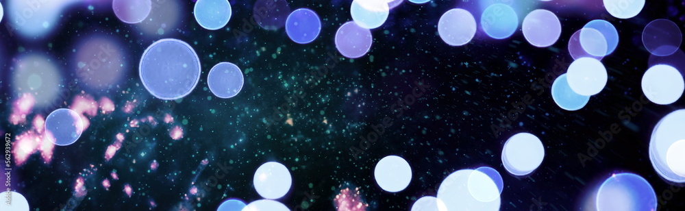 Fototapeta premium Elegant abstract background with bokeh defocused lights and stars