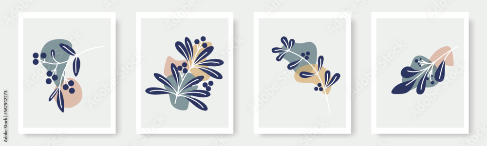 set of hand drawn shapes and floral leaf design elements. Exotic jungle leaves. Abstract contemporary modern trendy illustrations element icon set of hand drawn shapes and floral leaf design elements. Exotic jungle leaves. Abstract contemporary modern trendy illustrations element icon