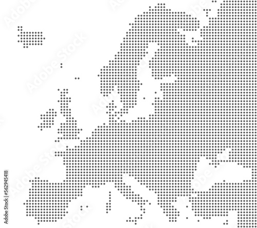 Gepunktete Landkarte von Europa