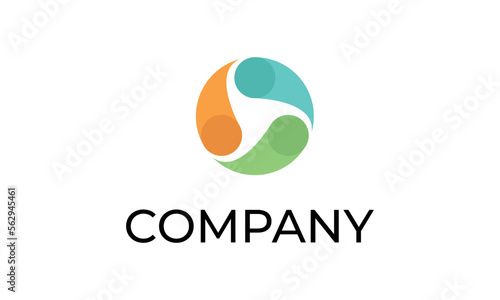 Colorful template icon abstract logo element.