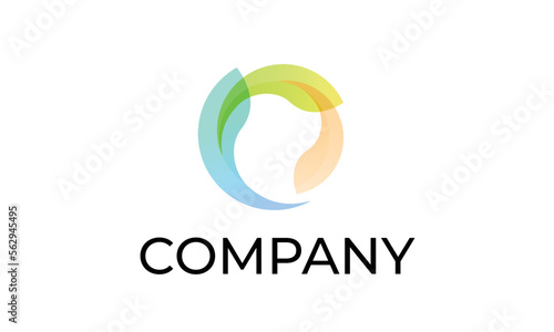 Colorful template icon abstract logo element.