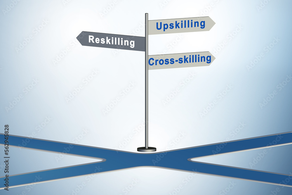 At the crossroads choosing between up-skilling and re-skilling At the crossroads choosing between up-skilling and re-skilling