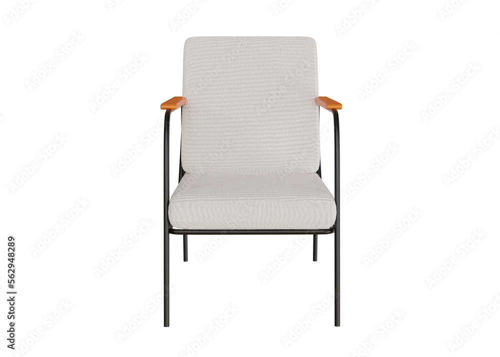 Fototapeta premium Design 3d rendering of a chair for furniture needs