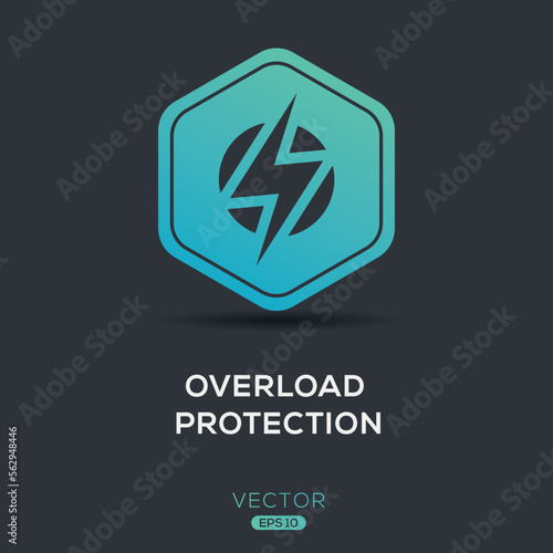 Creative (Overload Protection) Icon, Vector sign.
