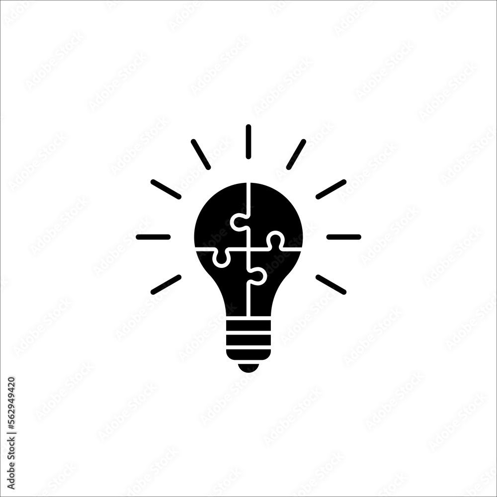 Creative ideas light bulb concept. Ideas icon. vector illustration on white background Creative ideas light bulb concept. Ideas icon. vector illustration on white background