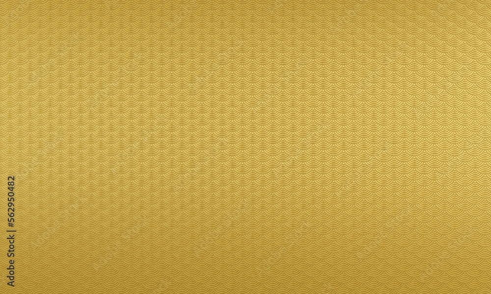 3D render : embossed abstract pattern engraved on gold surface 3D render : embossed abstract pattern engraved on gold surface