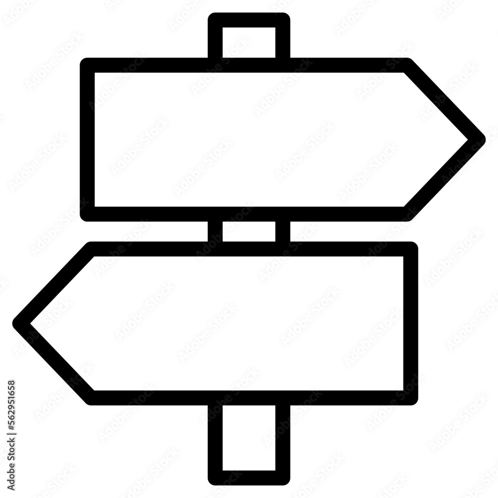 Obraz premium direction signboard icon