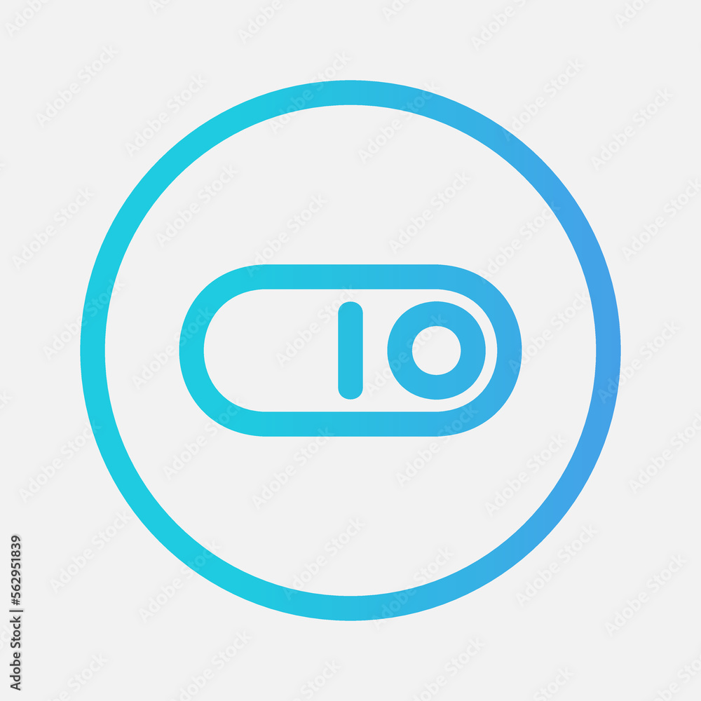 Switch icon in gradient style about essentials, use for website mobile app presentation Switch icon in gradient style about essentials, use for website mobile app presentation