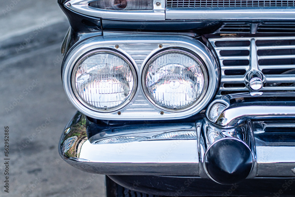 vintage classic car headlight 