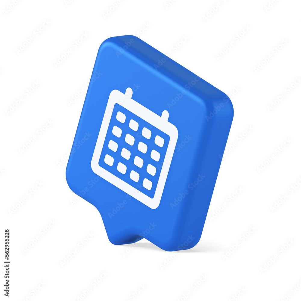Schedule planner organizer button to do list agenda reminder service 3d realistic speech bubble icon Schedule planner organizer button to do list agenda reminder service 3d realistic speech bubble icon