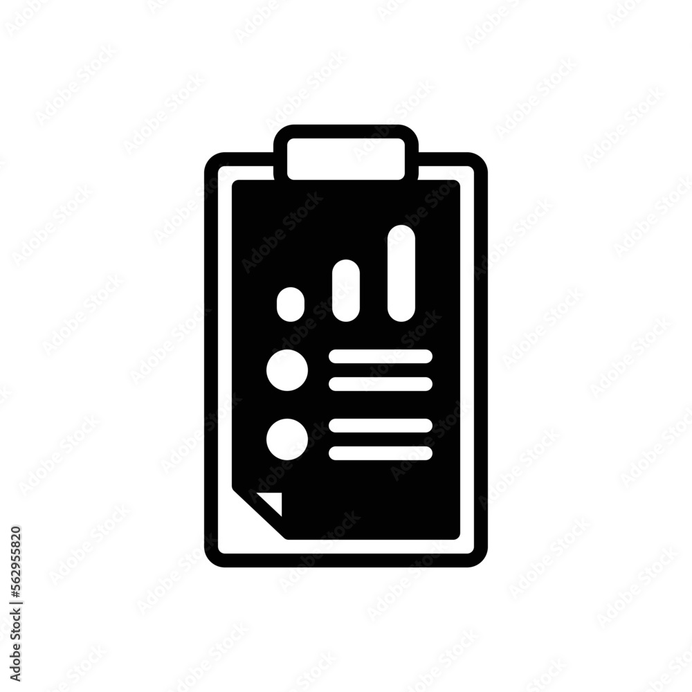 Black solid icon for results Black solid icon for results
