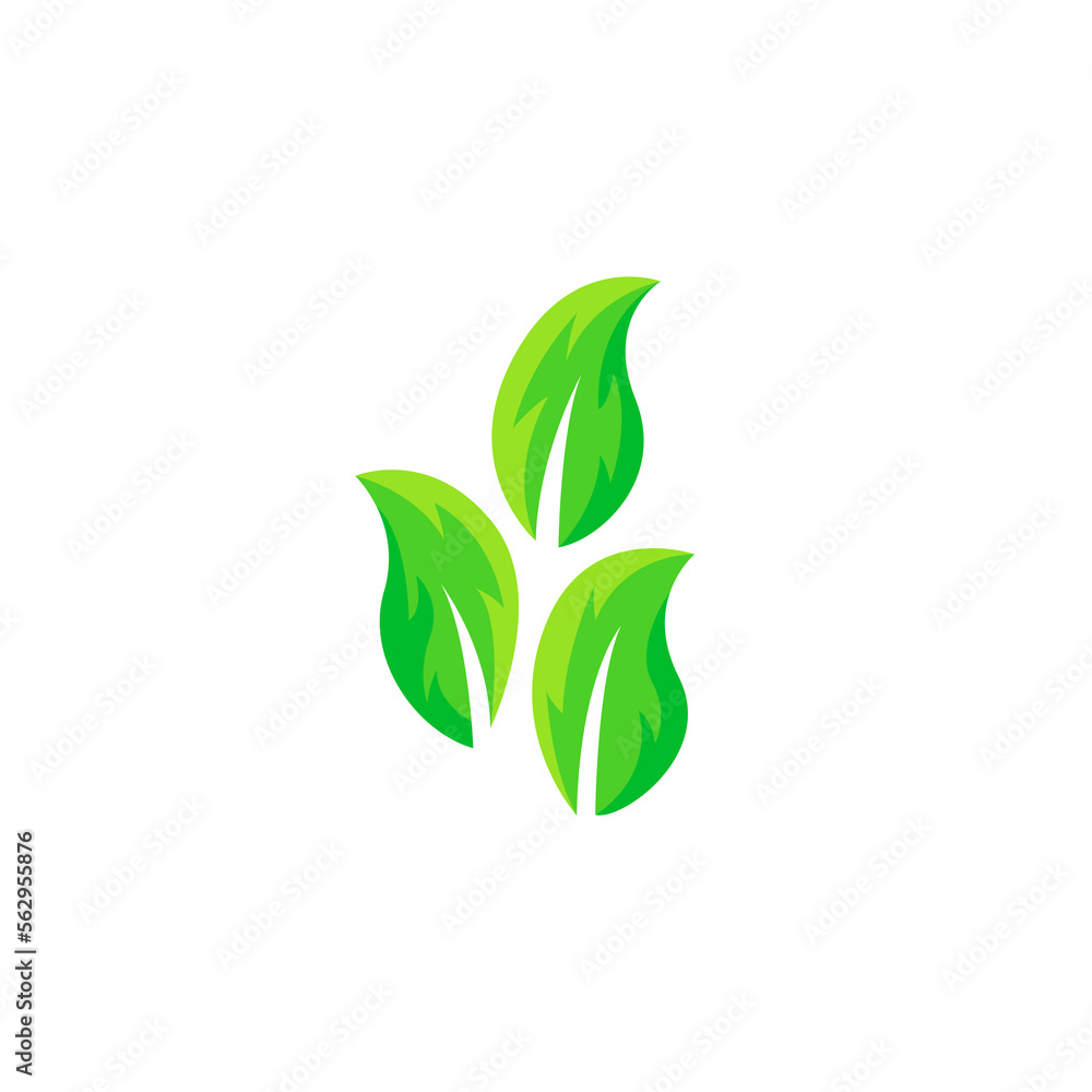 Stylized twig elements with leaves, Green leaf collection, Leaf icon vector isolated on white background. Various shapes of green leaves on trees and plants, floral elements Stylized twig elements with leaves, Green leaf collection, Leaf icon vector isolated on white background. Various shapes of green leaves on trees and plants, floral elements