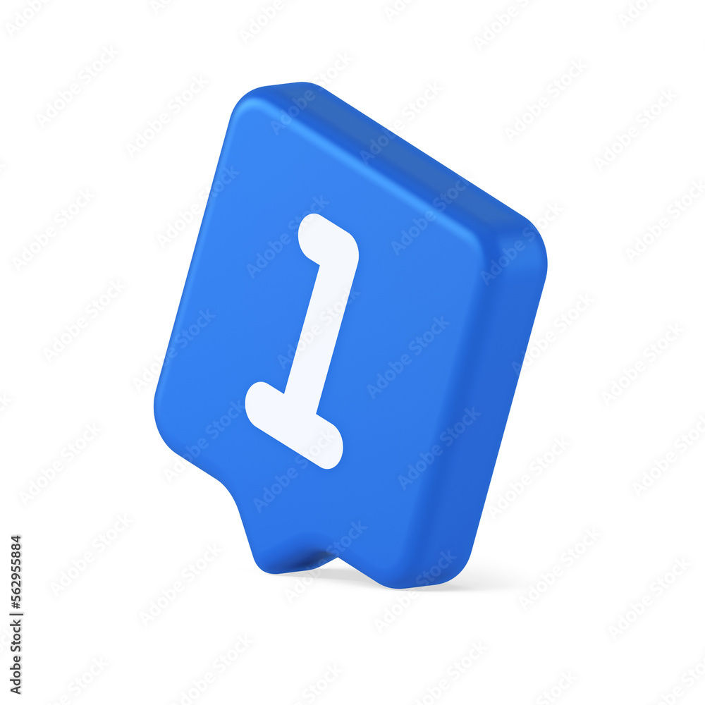 One number button finance counting panel keyboard user interface 3d realistic speech bubble icon One number button finance counting panel keyboard user interface 3d realistic speech bubble icon