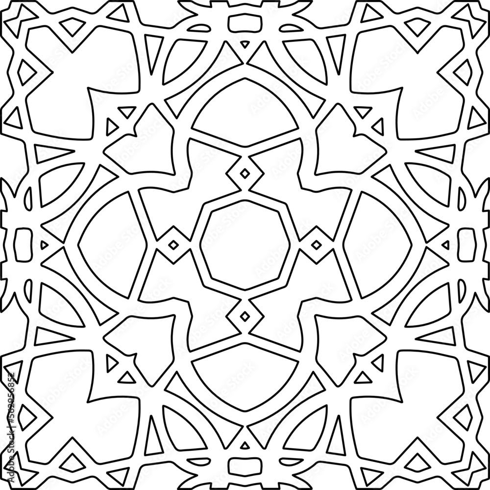 Stylish texture with figures from lines.
Abstract geometric black and white pattern for web page, textures, card, poster, fabric, textile. Monochrome graphic repeating design. Stylish texture with figures from lines.
Abstract geometric black and white pattern for web page, textures, card, poster, fabric, textile. Monochrome graphic repeating design.