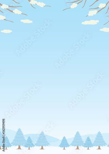 冬景色のイラスト_縦_1
