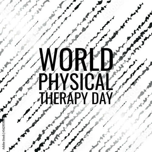 World Physical Therapy Day. Design suitable for greeting card poster and banner