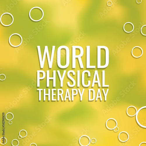 World Physical Therapy Day. Design suitable for greeting card poster and banner
