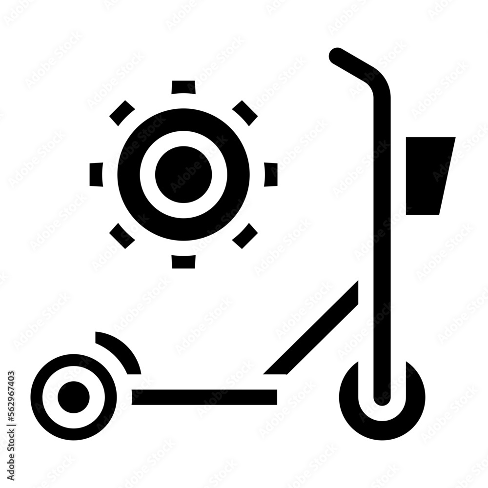 electric scooter glyph electric scooter glyph