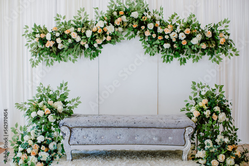 Wedding stage decoration.
