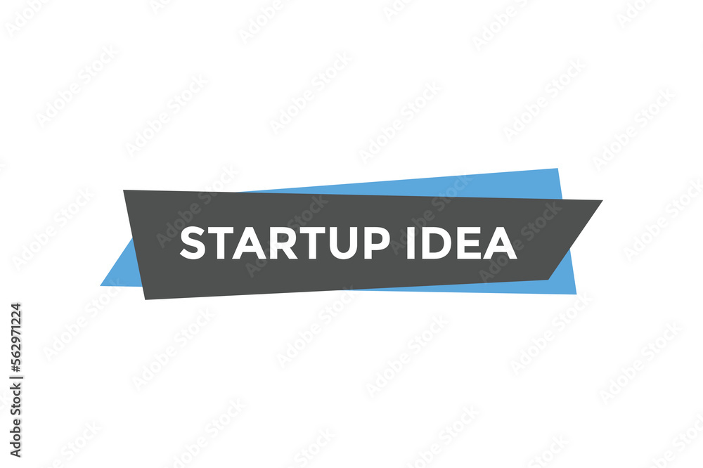 Startup idea button web banner templates. Vector Illustration Startup idea button web banner templates. Vector Illustration