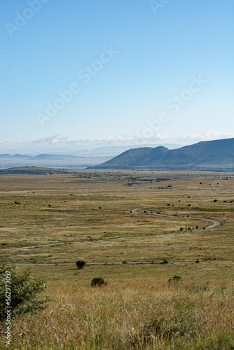 South Africa, Mountain Zebra National Park, landscape with sky