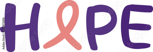 vector illustration of awareness ribbon