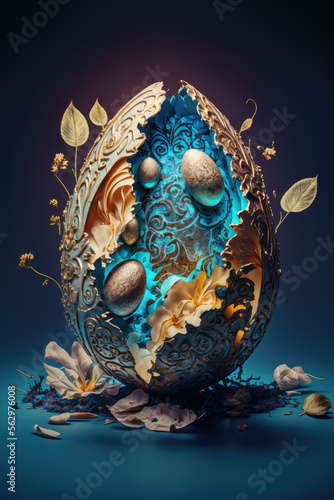 Abstract Easter egg