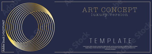  idea of an abstract composition for the design of a poster, banner, poster, cover or postcard. Premium version of the corporate style. Template for interior design, prints and decorations. 