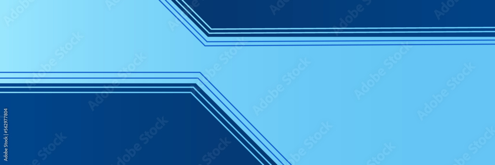 Fototapeta premium Hexagon Tech Light Blue Memphis Geometric Wide Banner Design Background