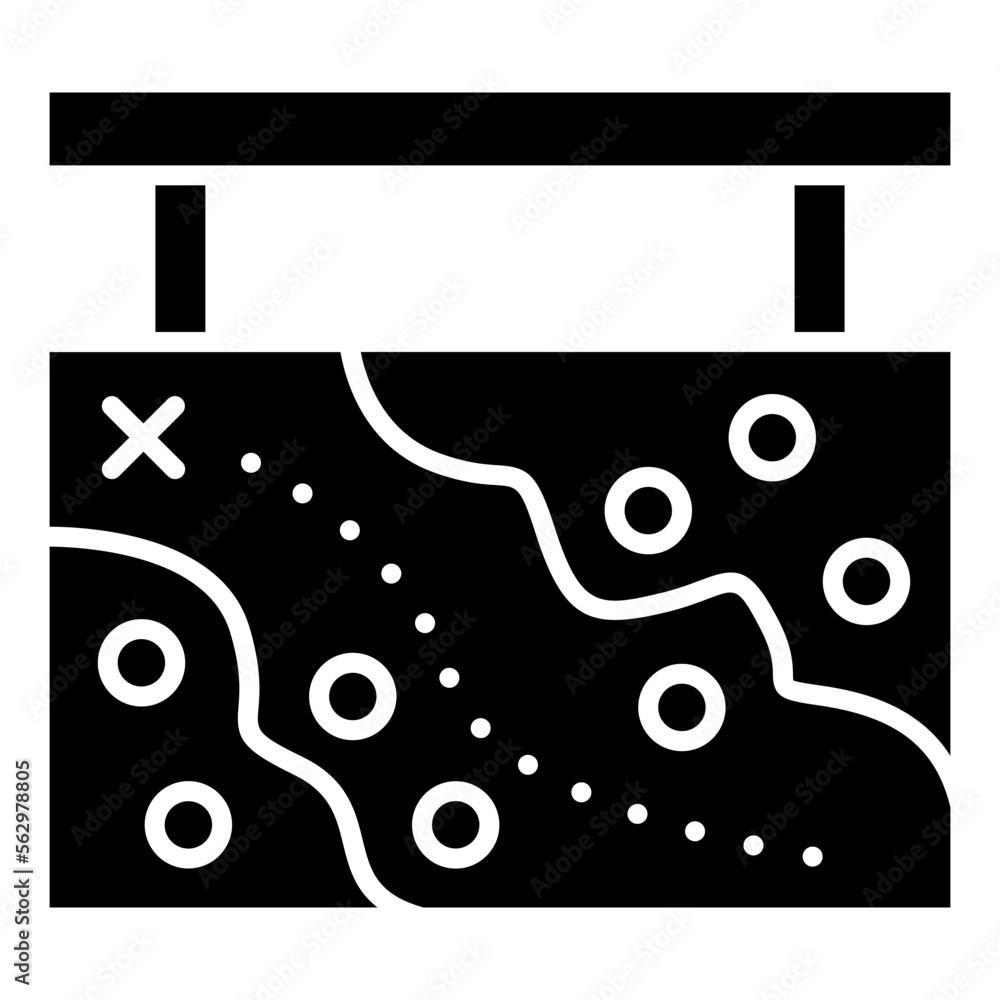 Obraz premium maps board icon