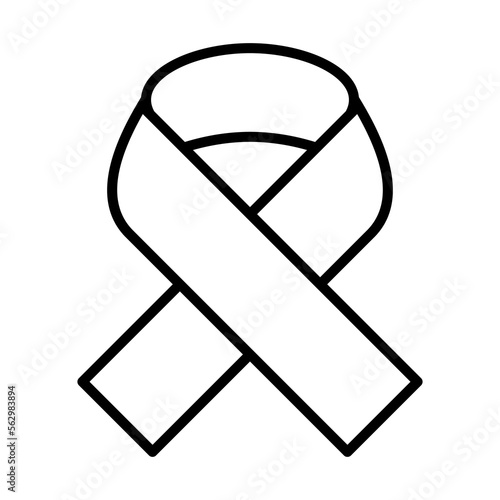 Awareness Ribbon Icon Logo Design Vector Template Illustration Sign And Symbol Pixels Perfect