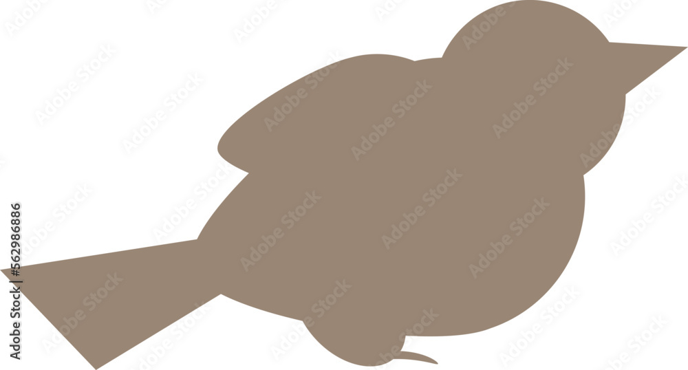 Bird silhouette on white background, vector illustration Bird silhouette on white background, vector illustration