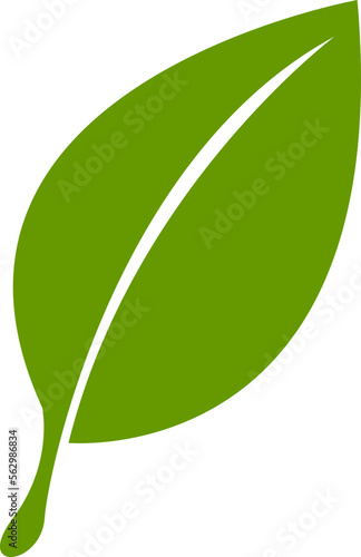 green leaf ecology nature element vector ico