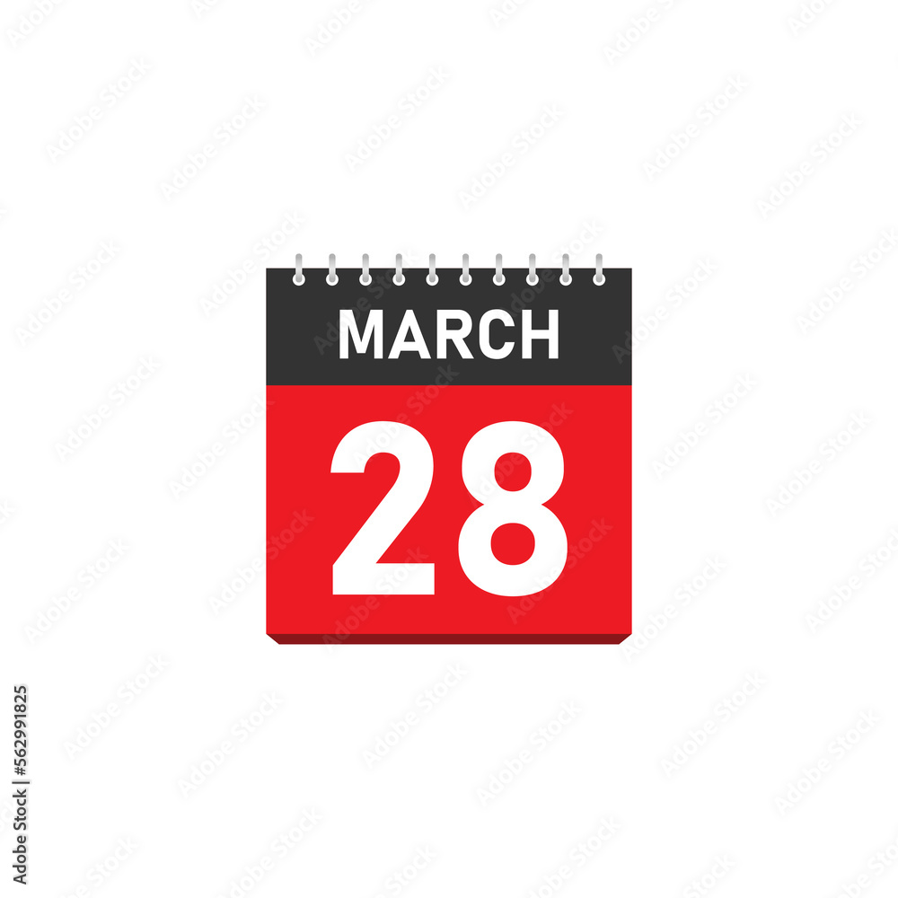March 28 Concept Design. Vector Illustration. March 28 Concept Design. Vector Illustration.