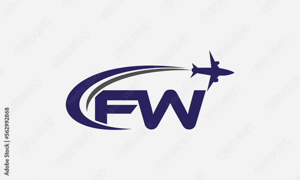 Tour and travel logo design, Airline agency symbol and aviation company monogram vector Tour and travel logo design, Airline agency symbol and aviation company monogram vector