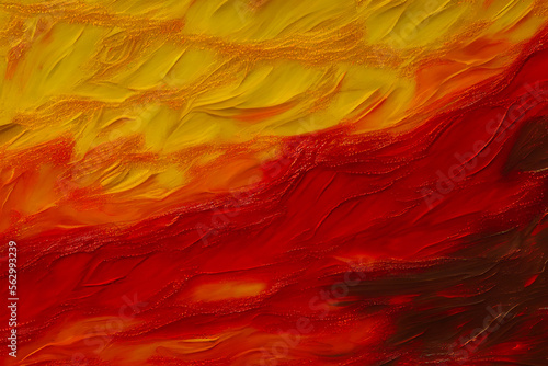 background oil paint yellow and red © German