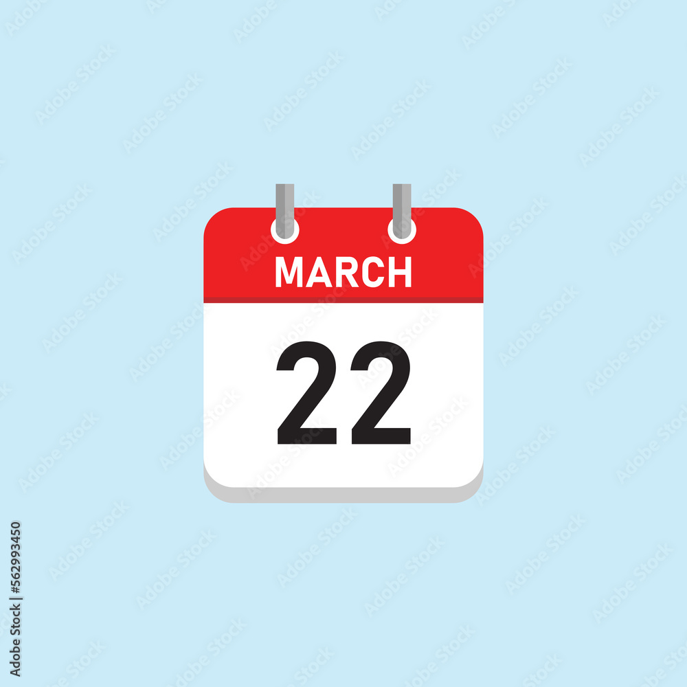 March 22 Concept Design. Vector Illustration. March 22 Concept Design. Vector Illustration.