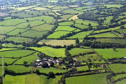 The counties of Avon and Somerset from the air